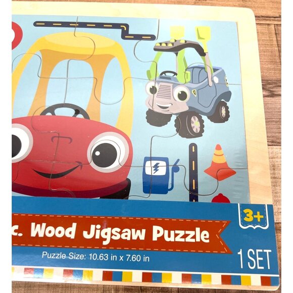 Little Tikes 12-Piece Wooden Jigsaw Puzzle For Kids Ages 3+ Durable Construction - Picture 2 of 3